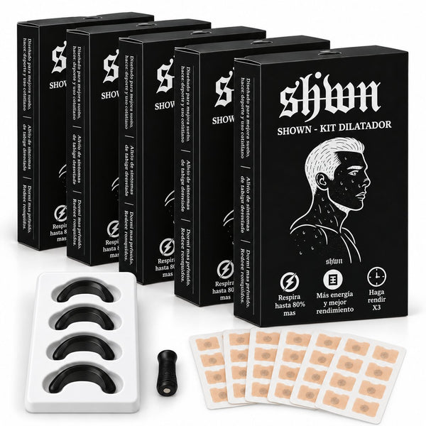 Pack x5 Dilatador Nasal Magnético SHOWN, 5 kits completos